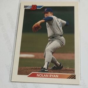 1992 NOLAN RYAN BOWMAN #222 NEAR MINT.